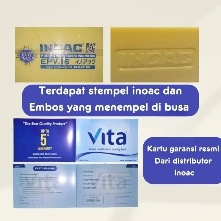 kartu garansi inoac vita foam